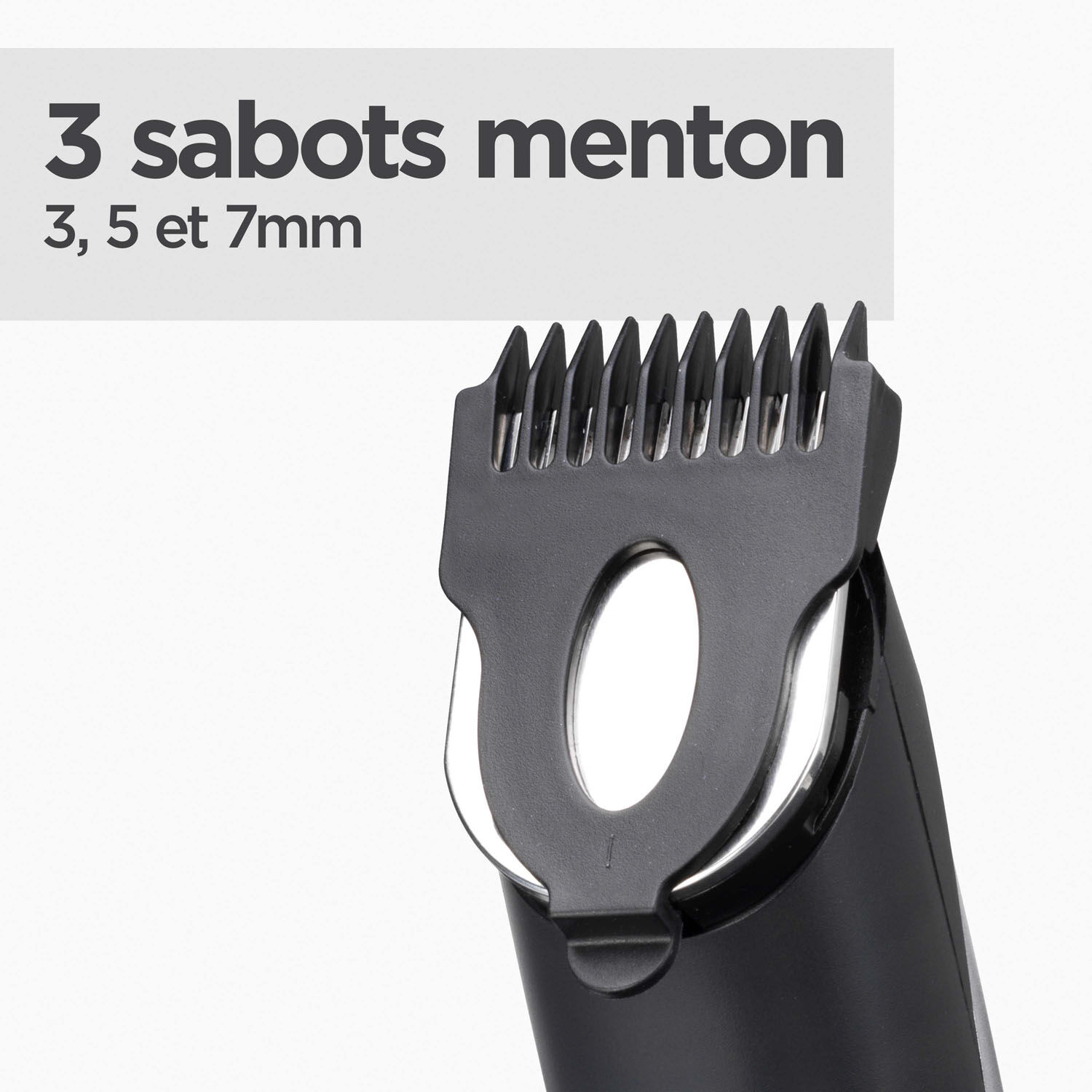 3 sabots menton de 3, 5 et 7mm